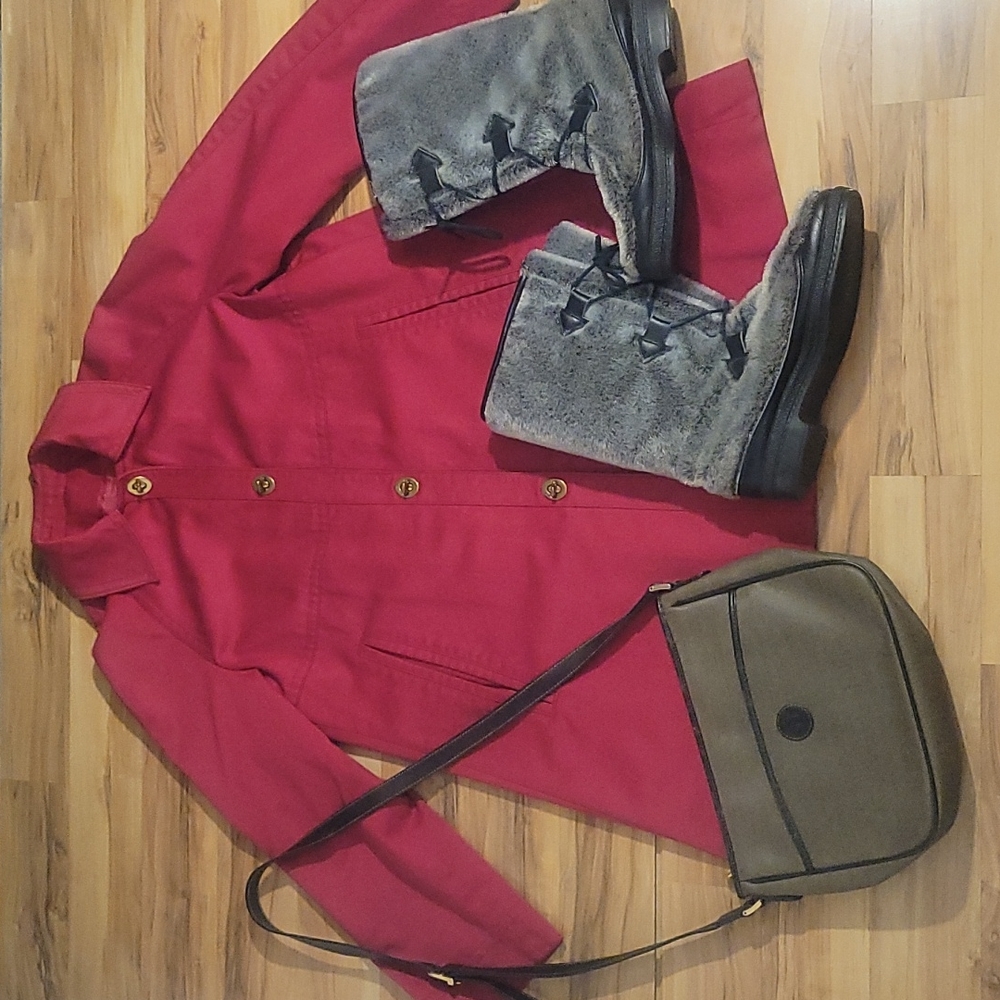 Vintage 60s 70s Red Raspberry Raincoat By Weatherbee Fashion Original M
